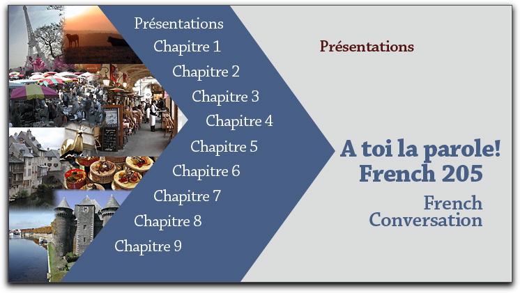 French 205 DVD layout