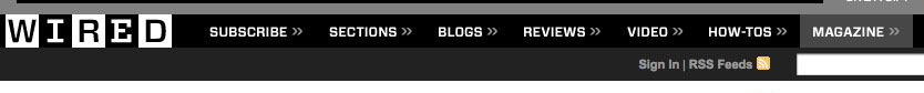 Wired mag navigation